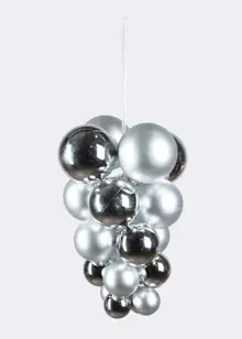 Silver Cluster Bauble 30cm