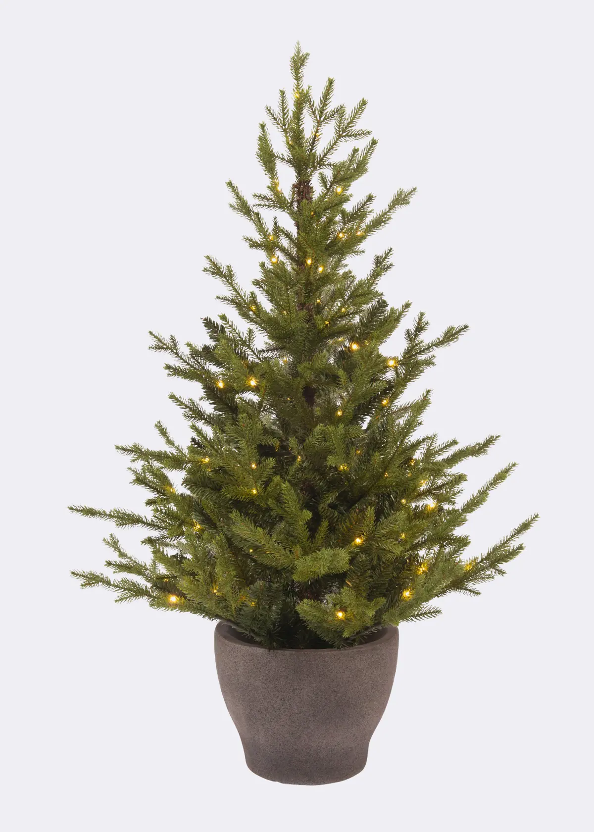 A photo of 90cm Norway Pre-Lit Outdoor Potted Tree