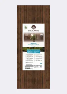 90cm Norway Pre-Lit Outdoor Potted Tree