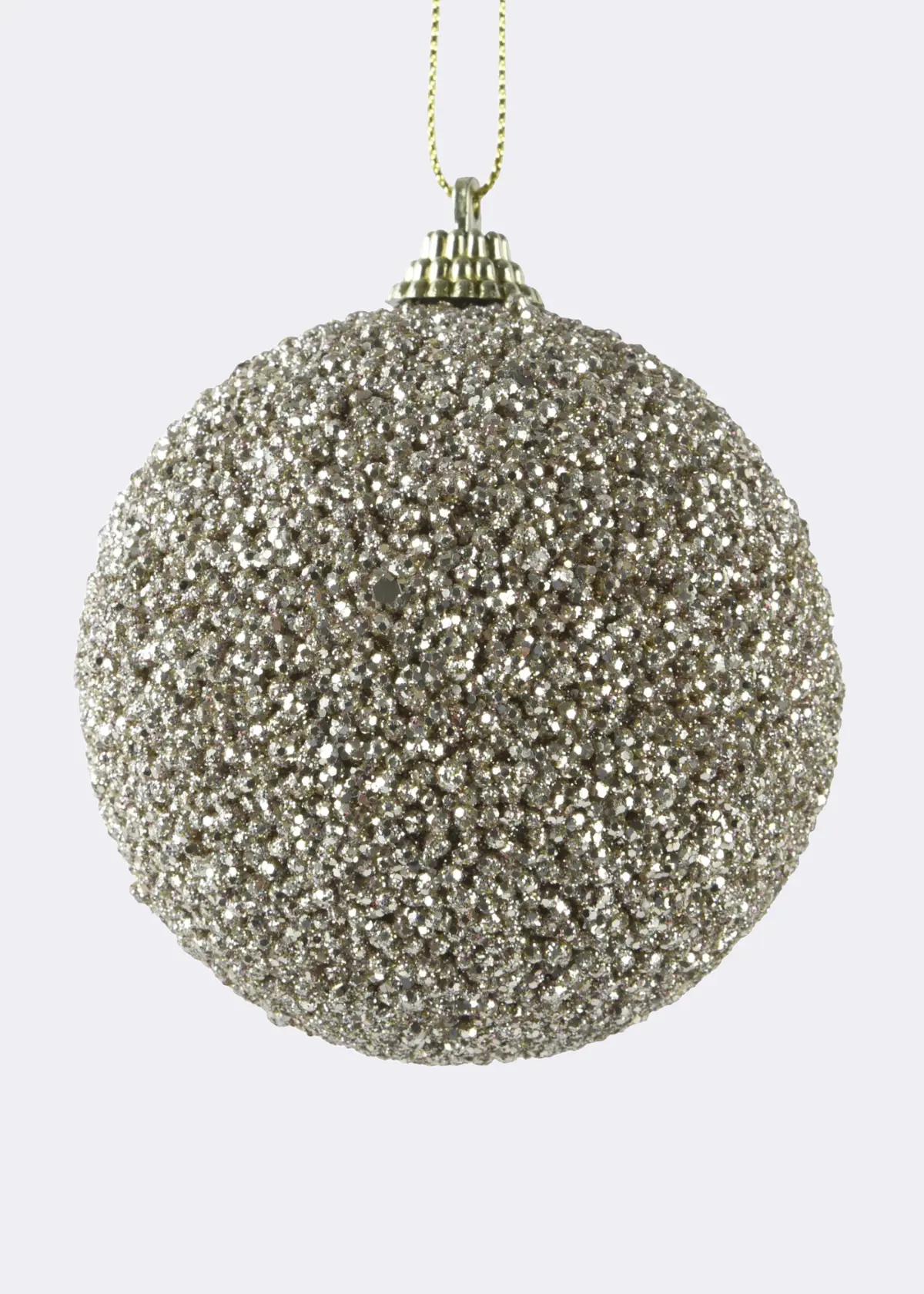 A photo of Gold Beaded Bauble 8cm