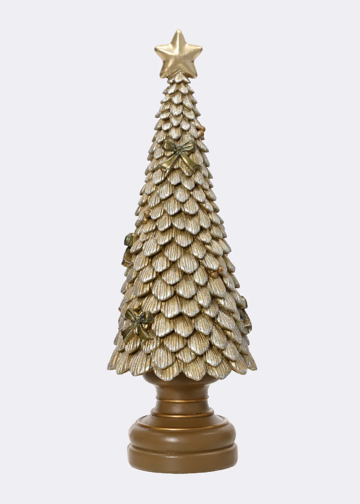 A photo of Gold Christmas Tree With Glitter 36cm