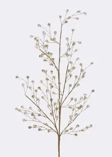 Acrylic Gold Glitter Beaded Spray Stem 65cm