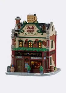 Lemax The Trottin' Fox Pub Light-Up Model