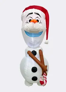 Disney LED Inflatable Olaf in Santa Hat 1.2m