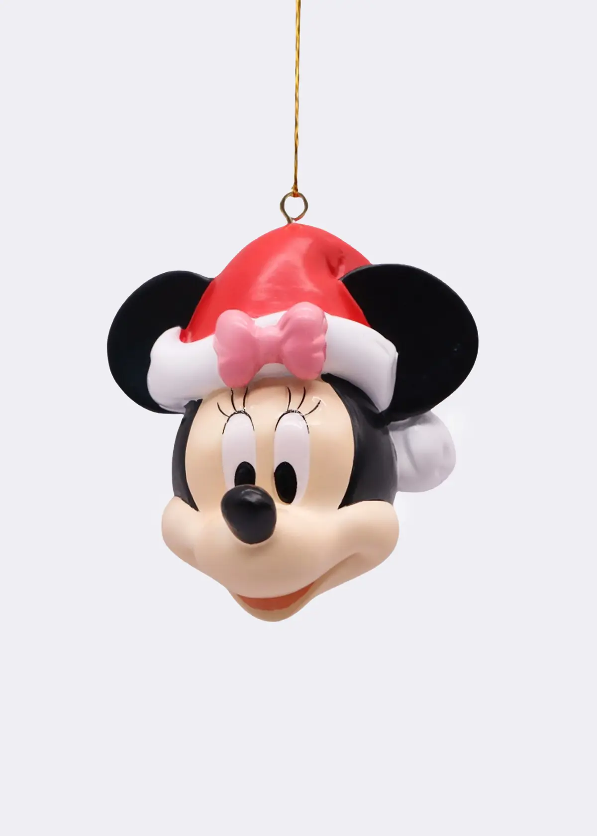 A photo of Disney 3D Minnie Mouse Face Hanging Ornament