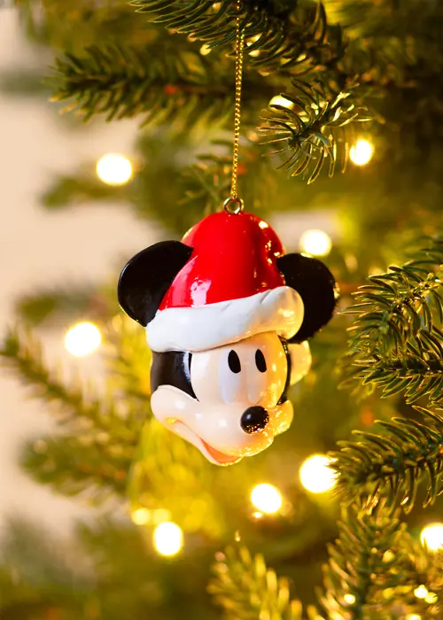 A photo of Disney 3D Mickey Mouse Face Hanging Ornament