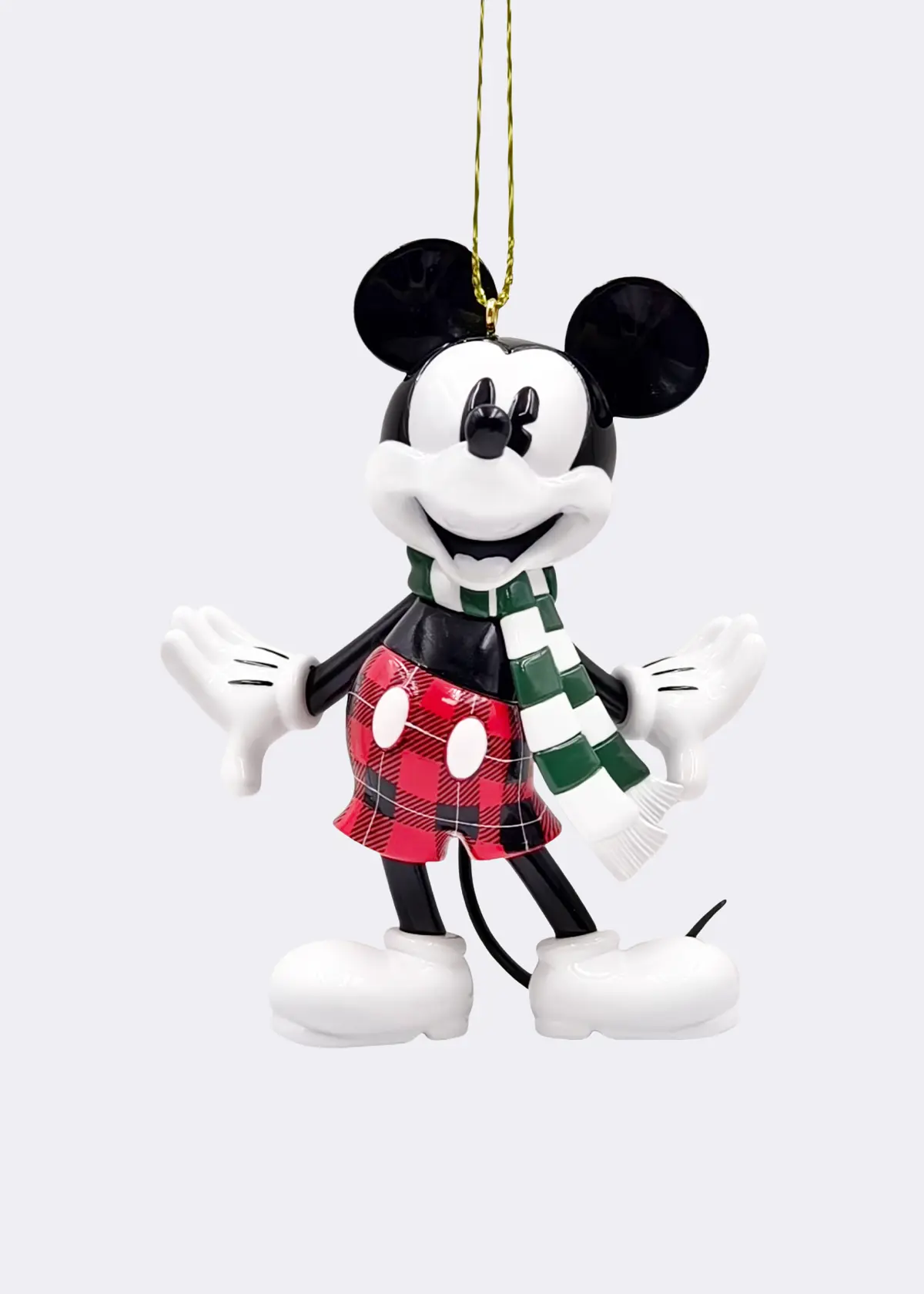 A photo of Disney 3D Mickey Mouse Vintage Scarf Hanging Ornament