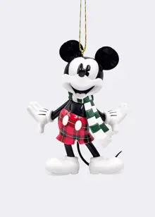 Disney 3D Mickey Mouse Vintage Scarf Hanging Ornament
