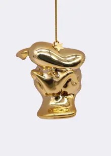 Disney 3D Donald Duck Head Bauble Gold