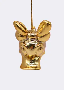 Disney 3D Daisy Duck Head Bauble Gold