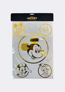Disney Mickey Mouse & Friends Gold Foil Window Stickers