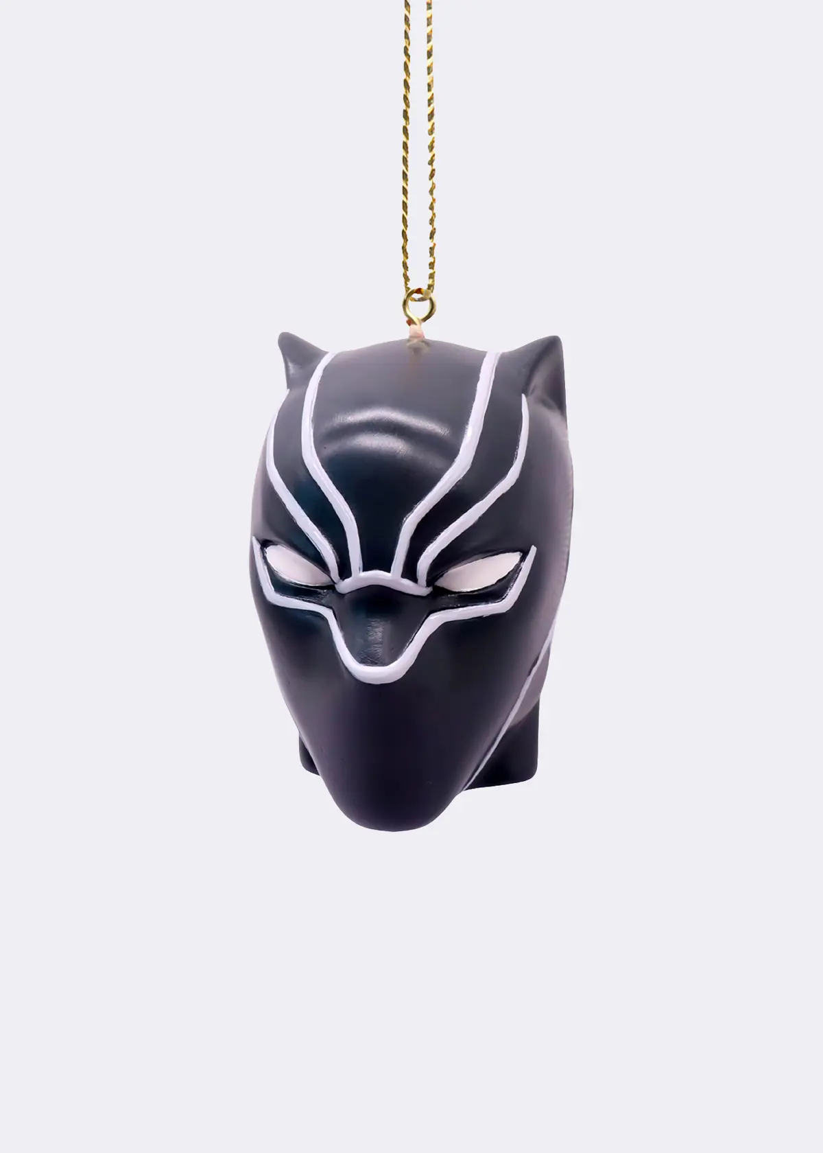 A photo of Disney 3D Black Panther Face Hanging Ornament