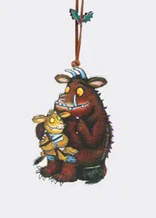 Gruffalo & Gruffalo's Child Wooden Hanging Decoration 11cm