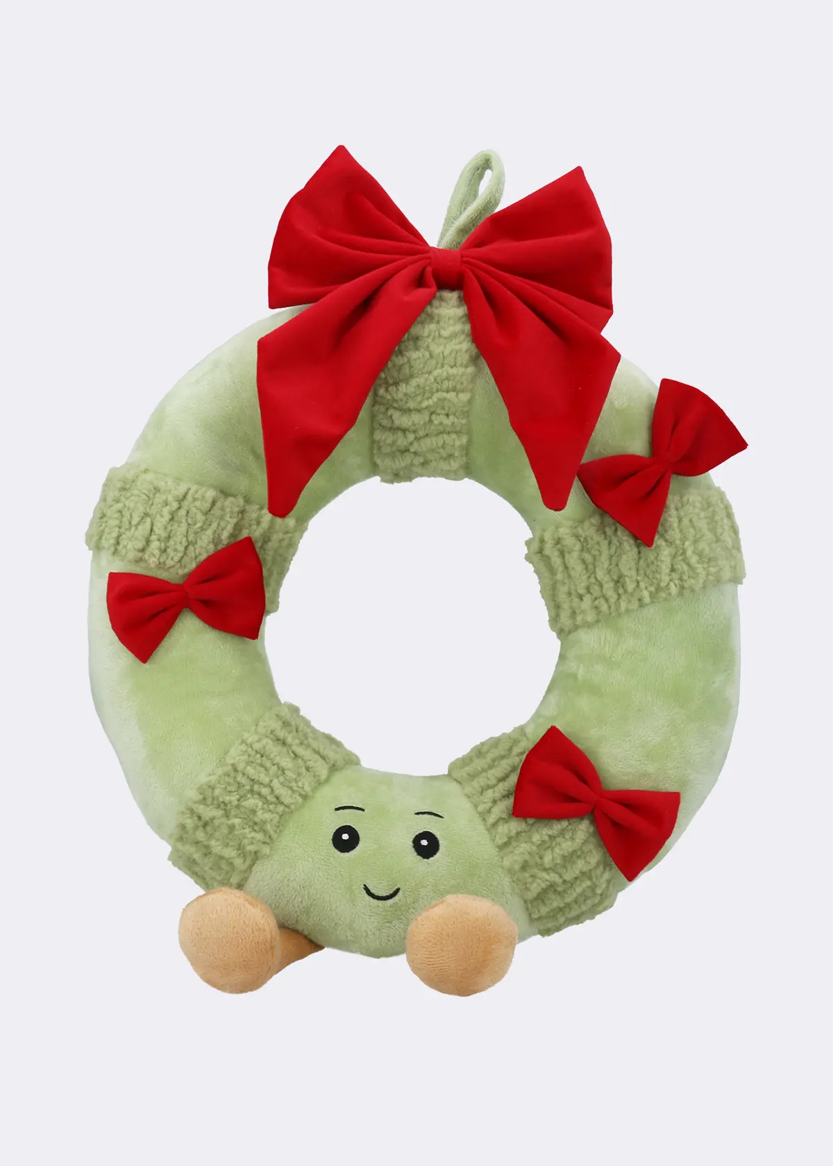 A photo of Happy Wreath Plush Hanging Decoration 44cm