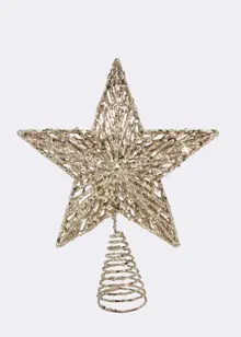 Gold Acrylic Mirror Star Tree Topper 30.5cm