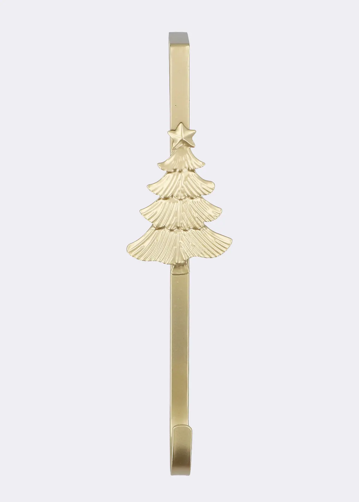 A photo of Christmas Tree Gold Metal Wreath Holder 27cm