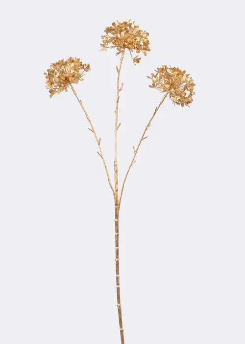 A photo of Gold Faux Cow Parsley Spray 63cm