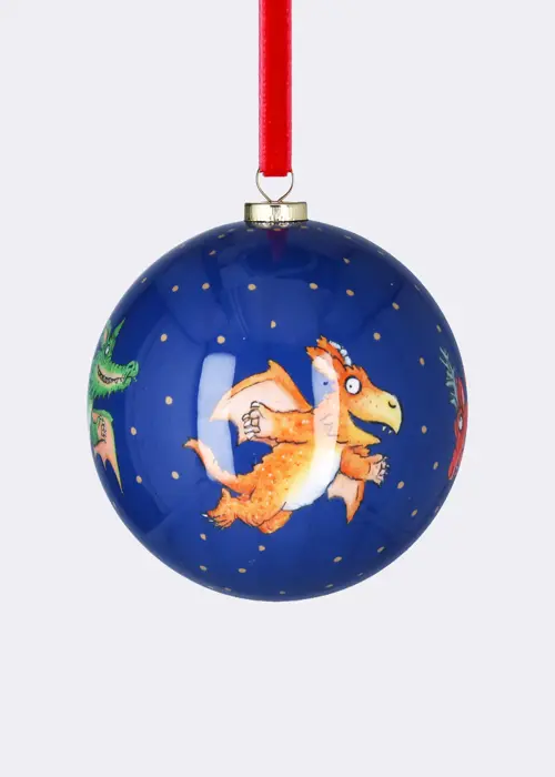 A photo of Zog With Dragons Polyfoam Bauble 8cm