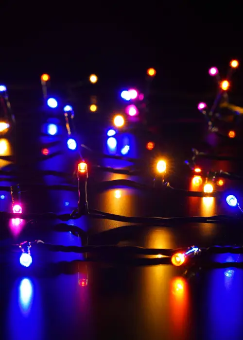 A photo of 1000 Multifunction Harlequin String Lights