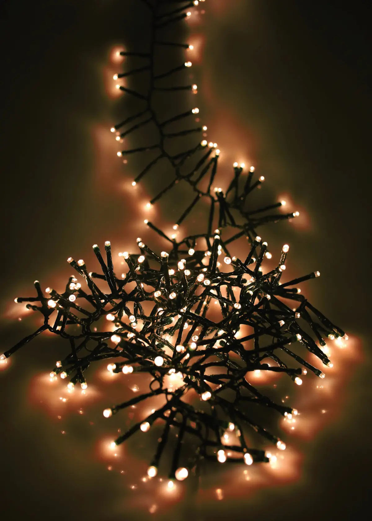 A photo of 960 Antique White Multifunction Cluster String Lights