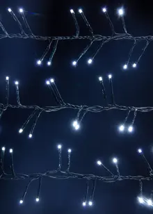 360 White Multifunction Cluster String Lights Battery