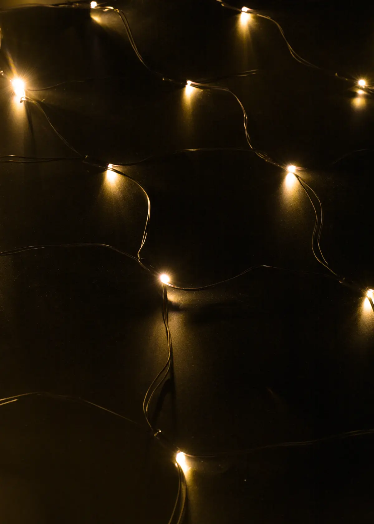 A photo of 160 Warm White Multifunction Net String Lights Battery