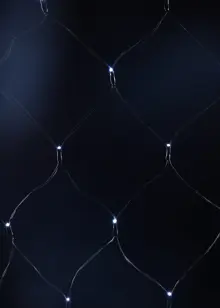 160 Battery Operated White Multifuntion Net String Lights