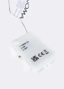 50 Battery Operated Warm White Bare Wire LED String Lights
