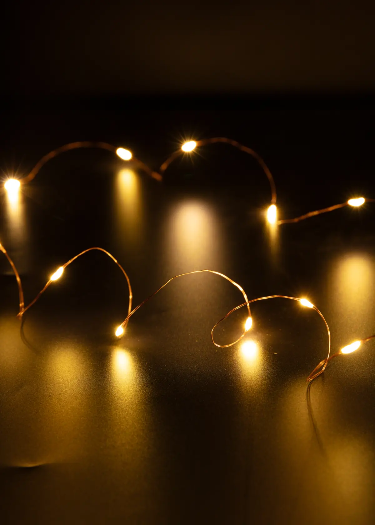 A photo of 100 Battery Operated Warm White Bare Wire LED String Lights