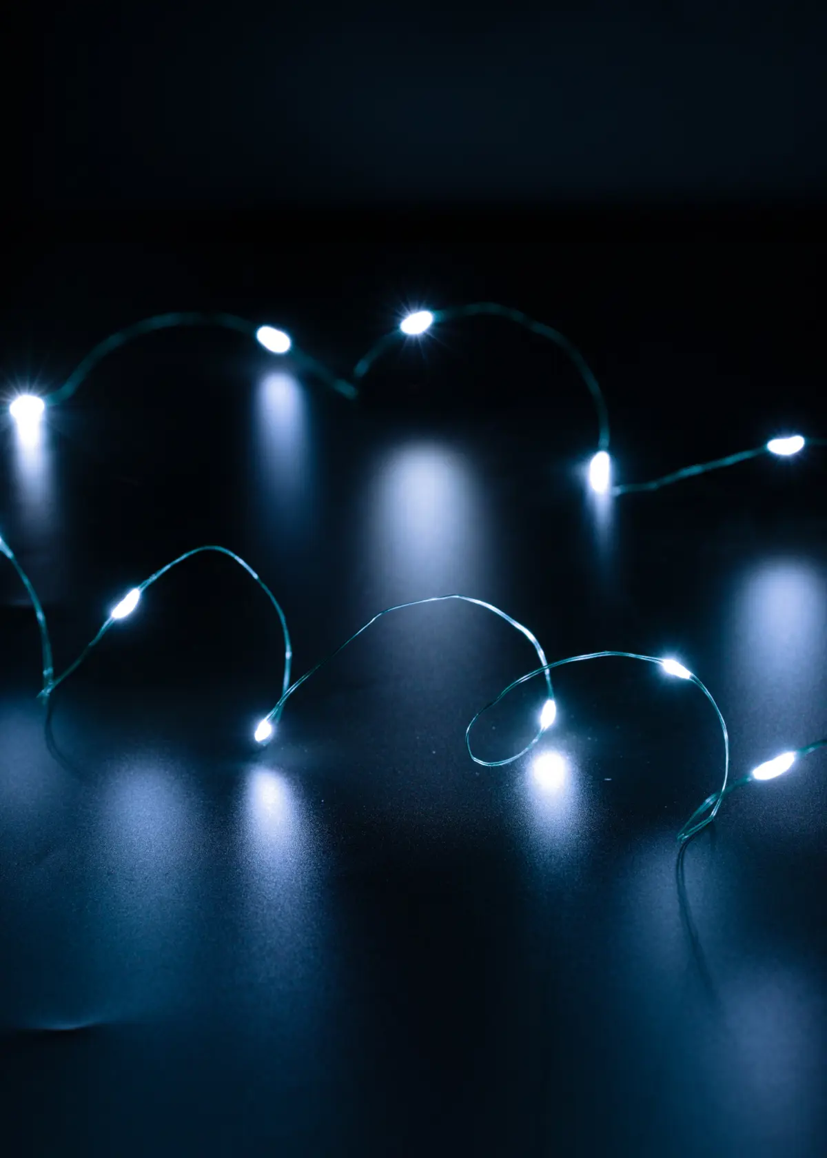 A photo of 50 Battery Operated White Bare Wire LED String Lights