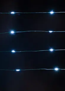 50 Battery Operated White Bare Wire LED String Lights