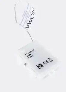 50 Battery Operated White Bare Wire LED String Lights