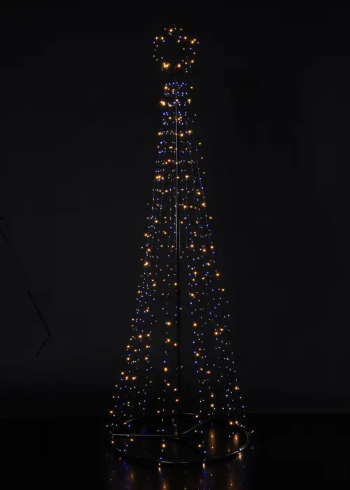 A photo of 2.1m Twinkle-Effect LED Cone Tree With Star