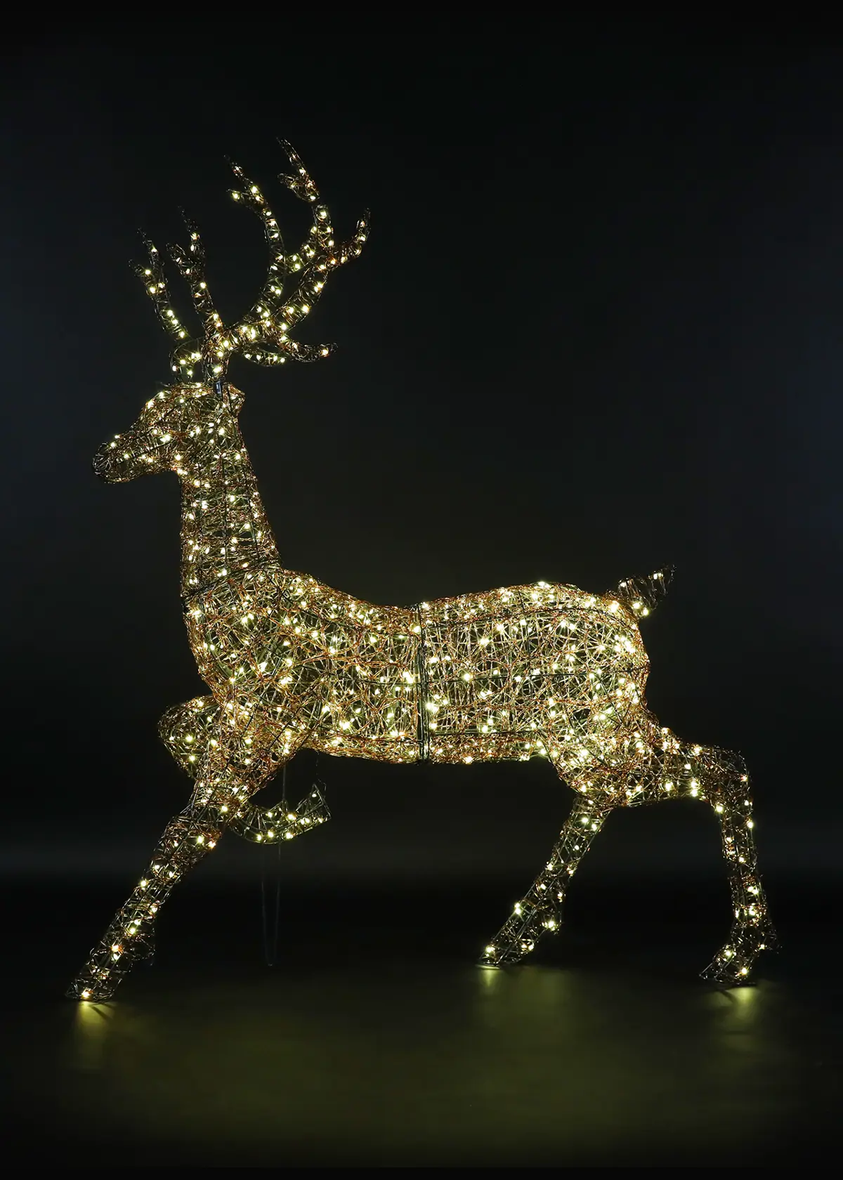 A photo of 1.4m Copper Acrylic Duo LED Woburn Stag Light