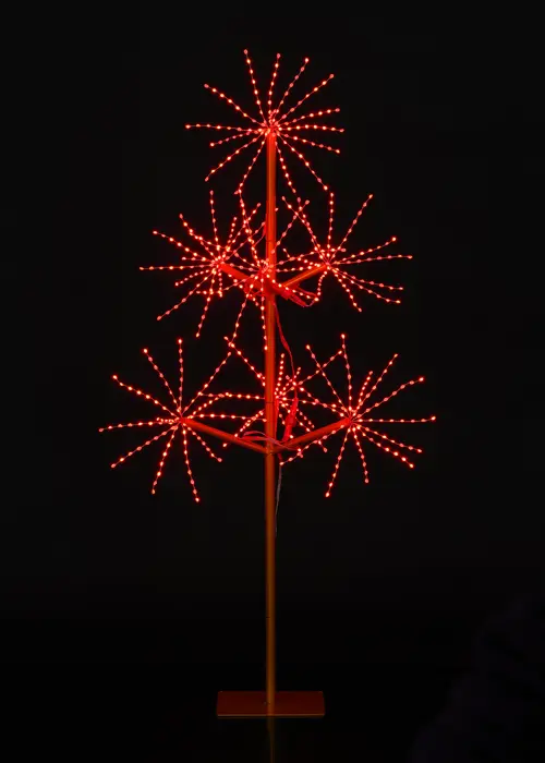 A photo of Multi-Coloured LED Firework-Effect Twig Tree Light 1.2m