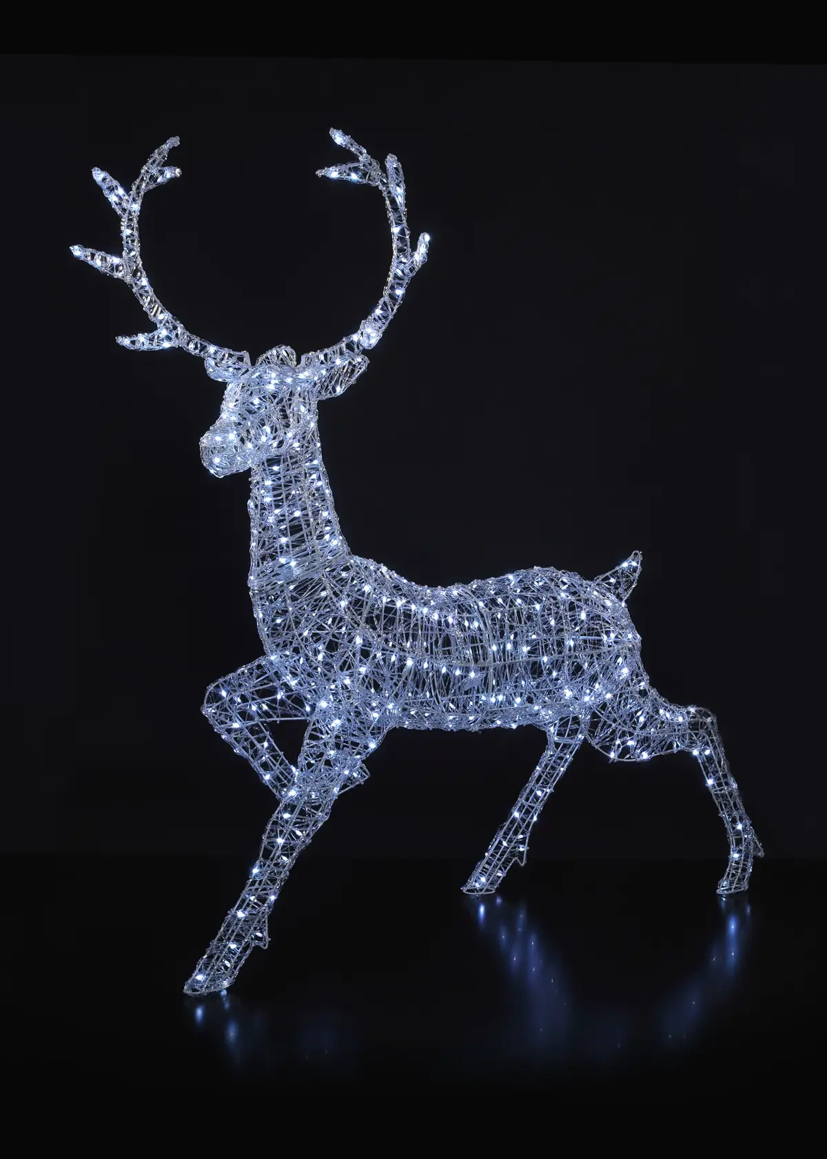 1.4m Spun Acrylic Colour-Changing LED Wire Woburn Stag
