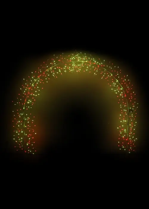 A photo of 3m Remote Controlled Colour-Changing LED Twig Arch