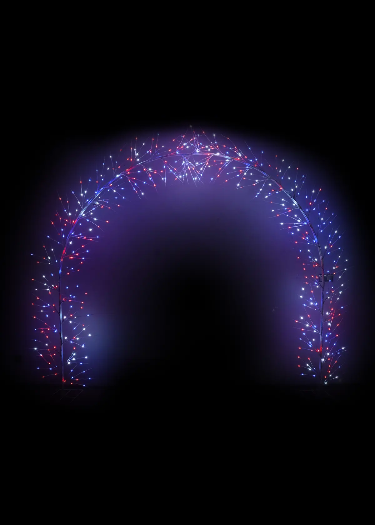 3m Remote Controlled Colour-Changing LED Twig Arch