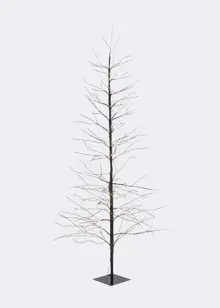 Micro Warm White LED Black Twig Tree 1.8m