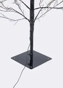 Micro Warm White LED Black Twig Tree 1.8m
