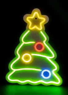 Neon LED Christmas Tree Indoor Light 40cm