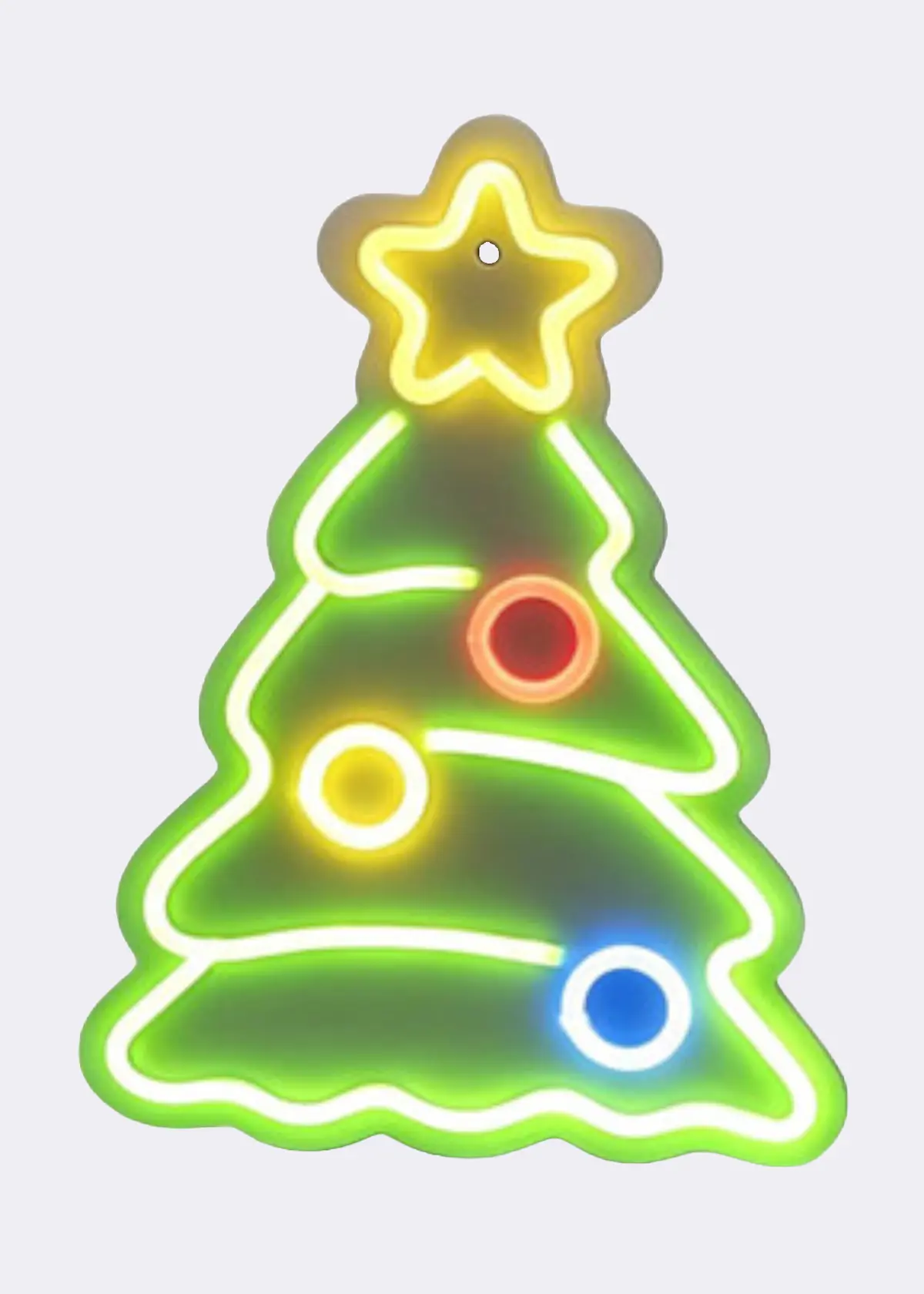 A photo of Neon LED Christmas Tree Indoor Light 40cm