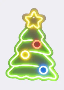 Neon LED Christmas Tree Indoor Light 40cm