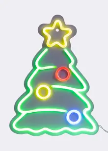 Neon LED Christmas Tree Indoor Light 40cm
