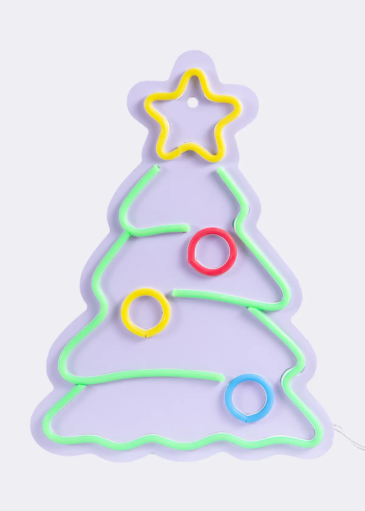 A photo of Neon LED Christmas Tree Indoor Light 40cm