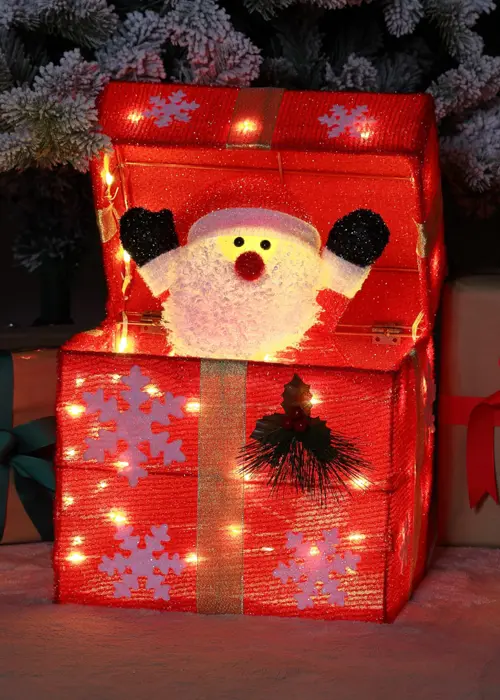 A photo of Pop-Up Santa Parcel LED Light