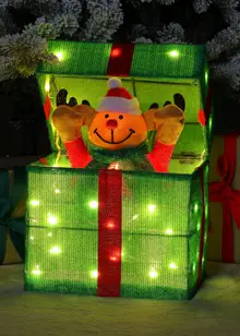 Pop-Up Reindeer Parcel LED Light