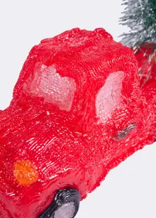 Acrylic Red Truck With Tree