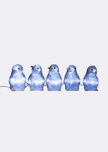 Set Of 5 Acrylic Penquin String Lights