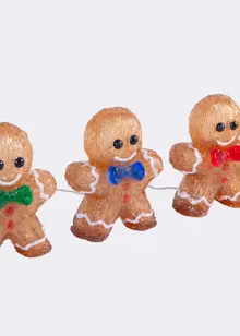 Set Of 5 Acrylic Gingerbread String Lights